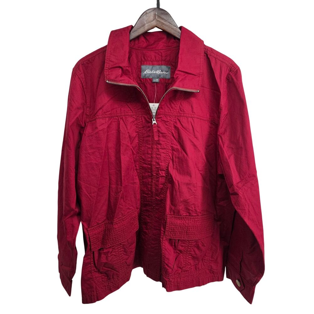 Eddie Bauer NEW Women's Cotton Jacket Barn Red Size XXL